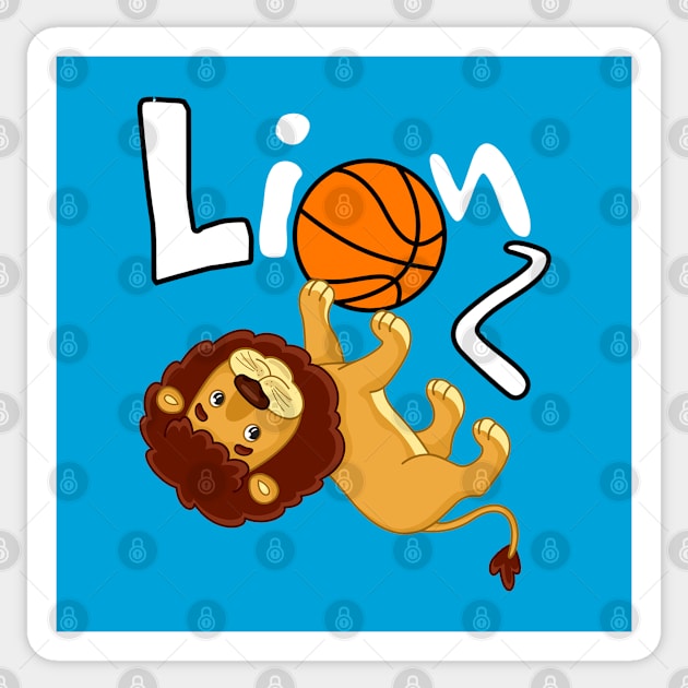 Lionz Basketball Squad Warmup Jersey Sticker by WavyDopeness